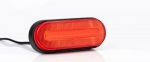 LED Όγκου Πλευρικής Σήμανσης Κόκκινο με Е-Mark 12V / 24V IP68 124mm x 75mm x 27mm