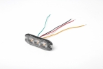 LED Φώτα Οδικής Βοήθειας 12V / 24V Πορτοκαλί Εξωτερικά 3 LED 88mm X 30mm X 7mm